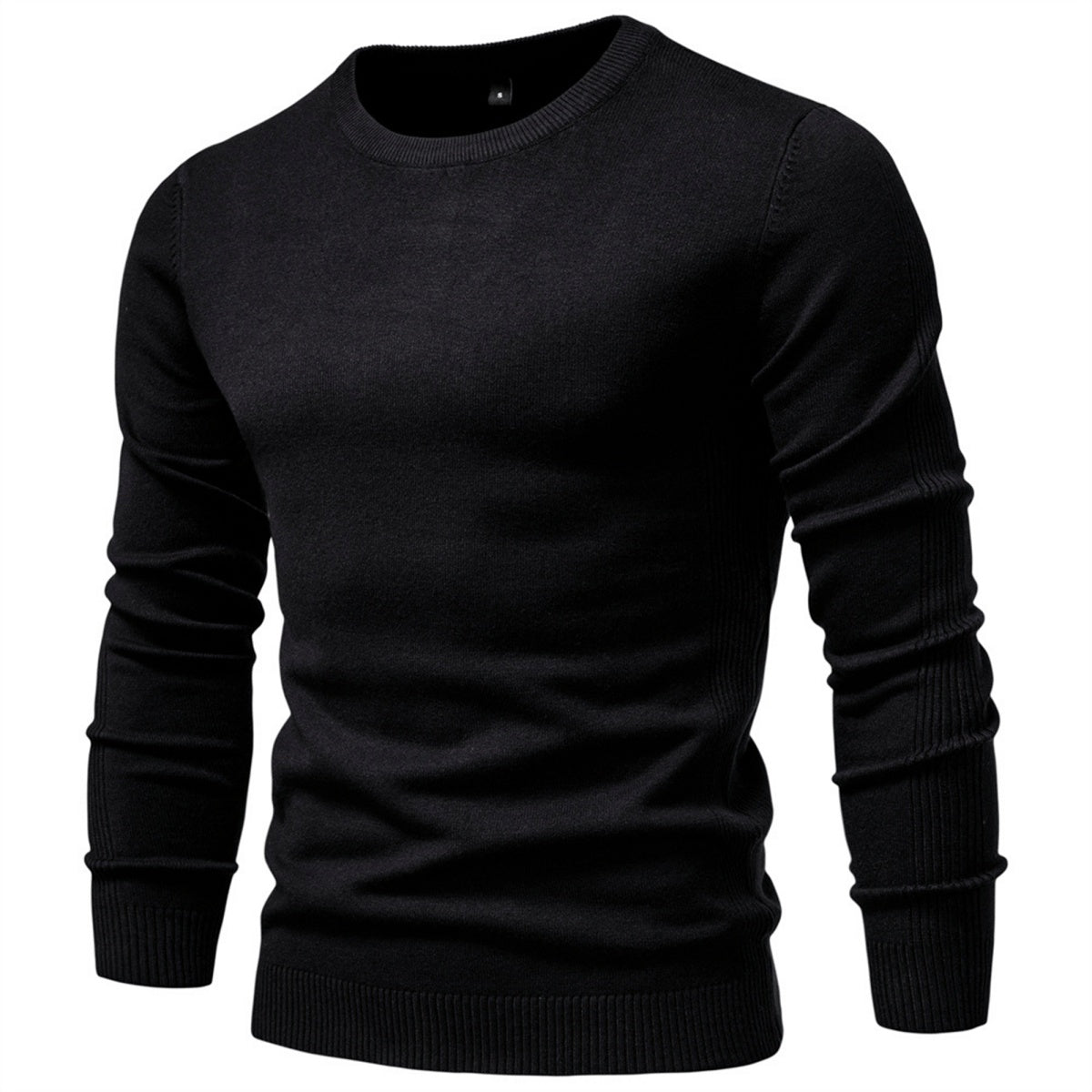 Men’s Casual Solid Crewneck Sweater