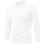 Men’s Solid Mockneck Pullover Sweater
