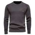 Men’s Waffle Knit Pullover Sweater