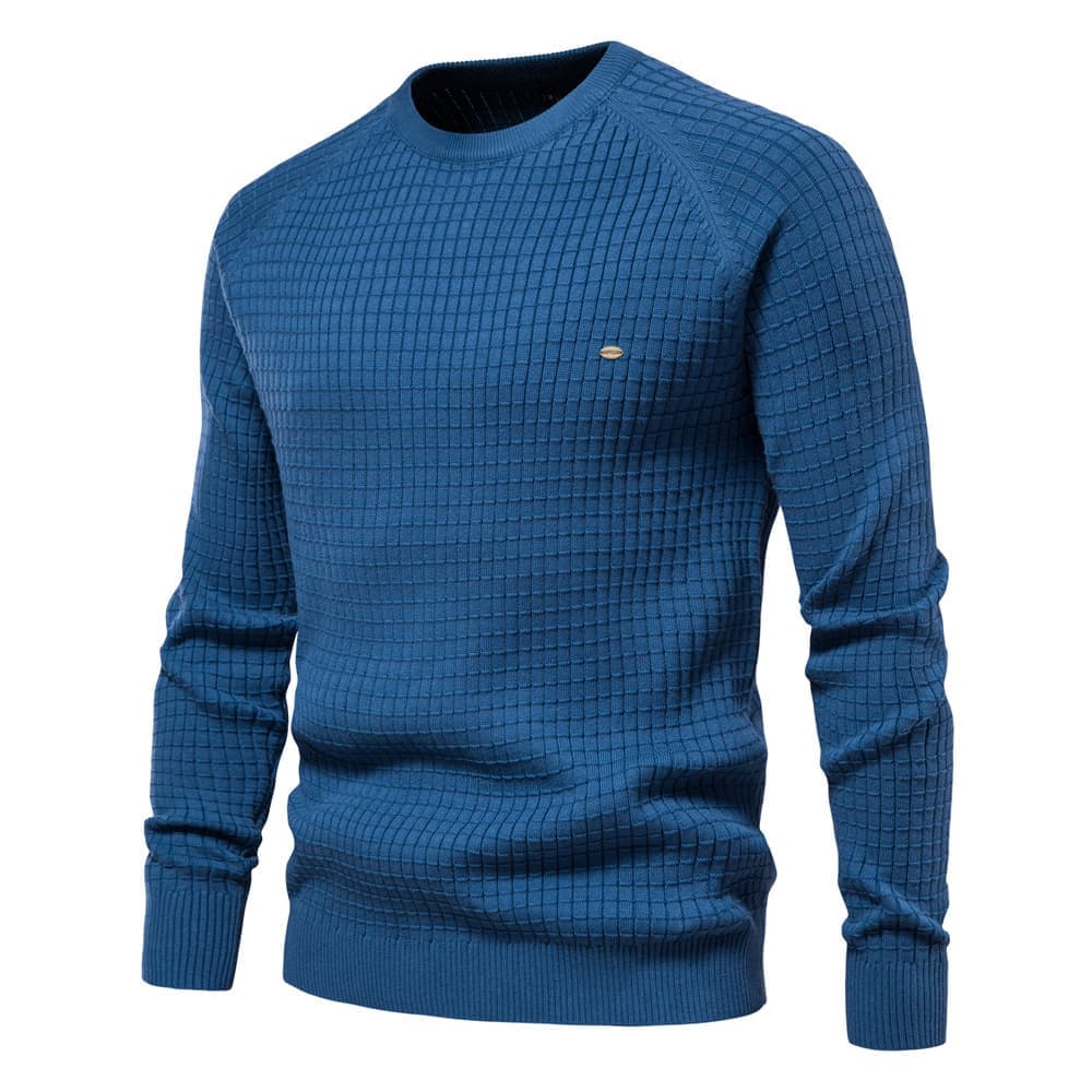 Men’s Waffle Knit Pullover Sweater