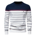 Men’s Textured Crew Neck Pullover Sweater