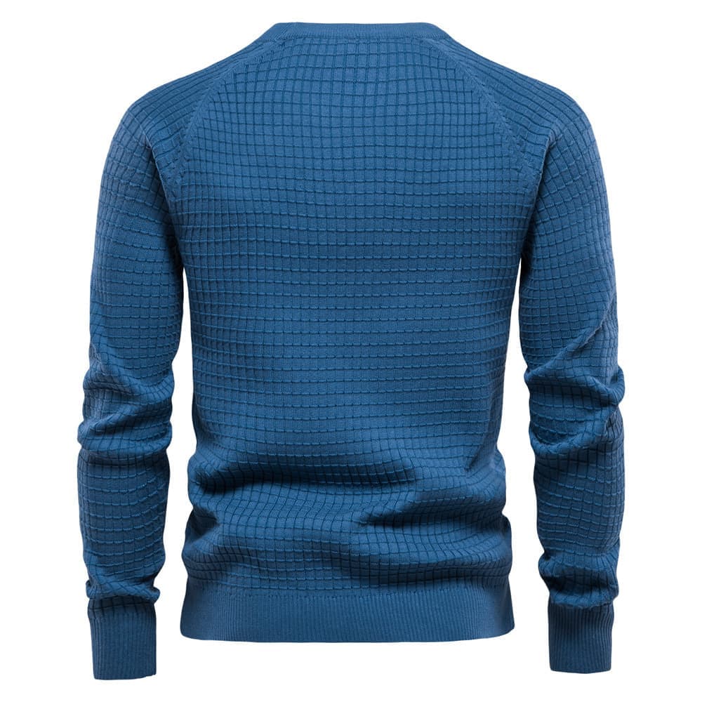 Men’s Waffle Knit Pullover Sweater