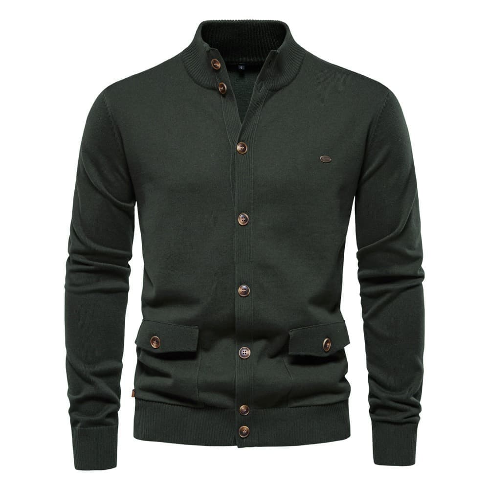 Men’s Pocketed Knit Cardigan Sweater