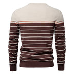 Men’s Textured Crew Neck Pullover Sweater