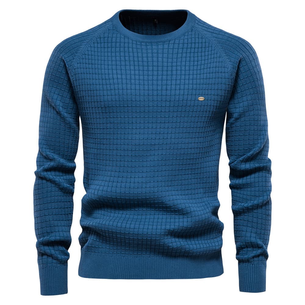 Men’s Waffle Knit Pullover Sweater