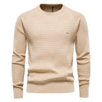 Men’s Waffle Knit Pullover Sweater