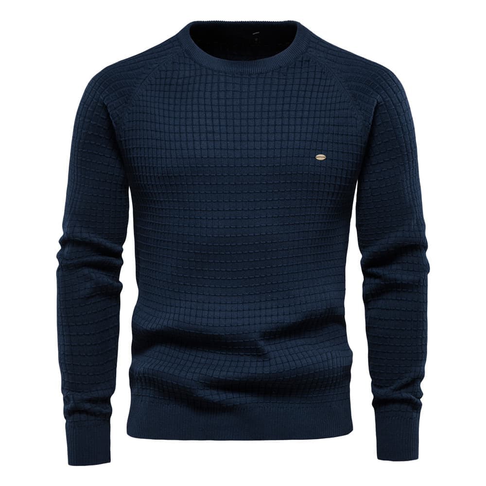 Men’s Waffle Knit Pullover Sweater