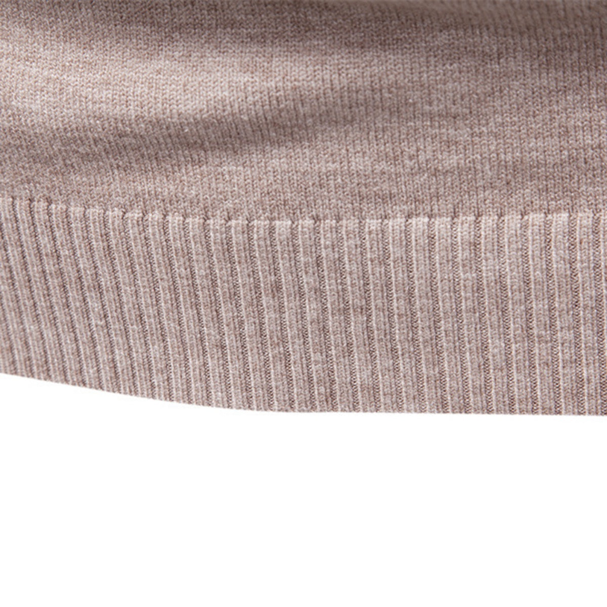 Men’s Solid Mockneck Pullover Sweater