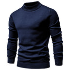 Men’s Solid Mockneck Pullover Sweater