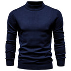 Men’s Solid Mockneck Pullover Sweater
