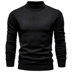 Men’s Solid Mockneck Pullover Sweater