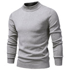 Men’s Solid Mockneck Pullover Sweater