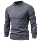 Men’s Solid Mockneck Pullover Sweater