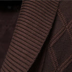 Men’s Argyle Button Front Cardigan Sweater