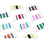 Unisex Striped Crew Socks – 3 Pairs Slouchy Cotton Athletic Calf Socks