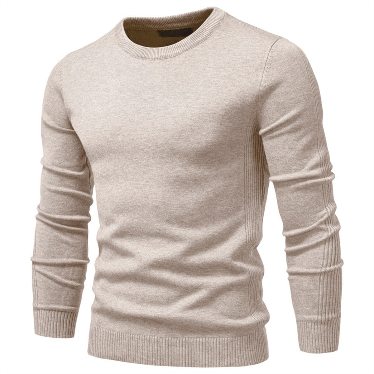 Men’s Casual Solid Crewneck Sweater