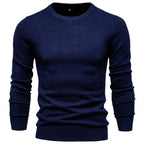 Men’s Casual Solid Crewneck Sweater