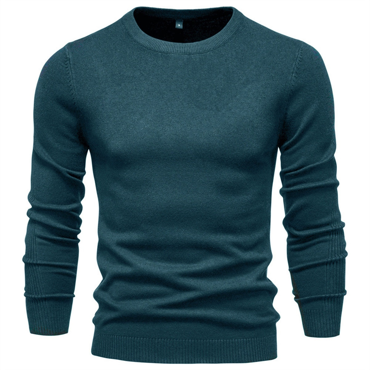 Men’s Casual Solid Crewneck Sweater