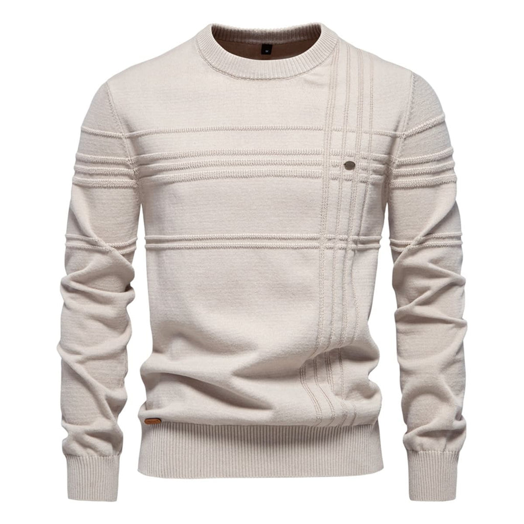 Men’s Geometric Ribbed Knit Pullover