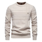 Men’s Geometric Ribbed Knit Pullover