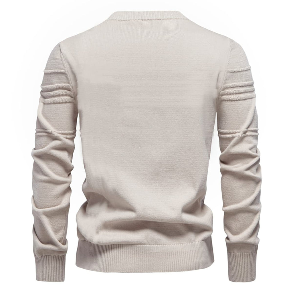 Men’s Geometric Ribbed Knit Pullover
