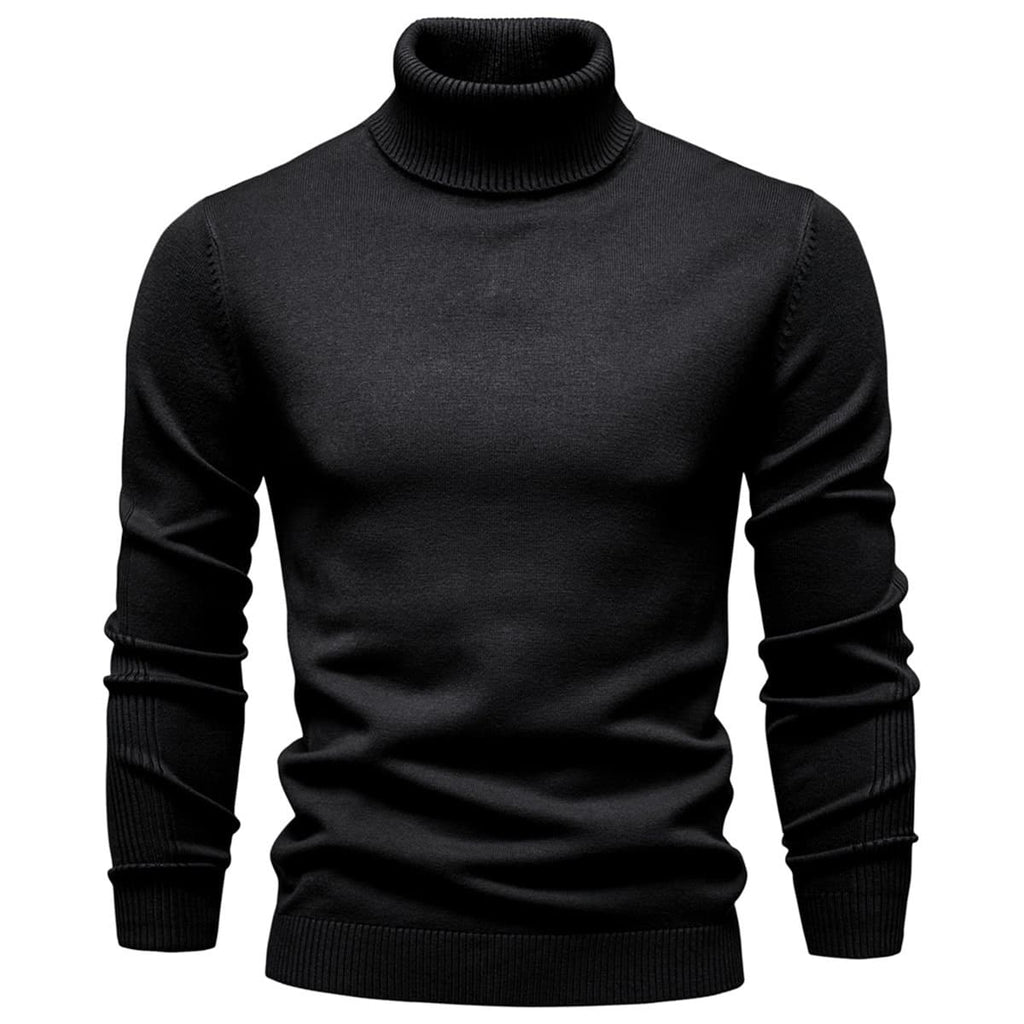 Men’s Slim Fit High Neck Pullover Sweater