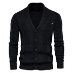 Men’s Argyle Button Front Cardigan Sweater