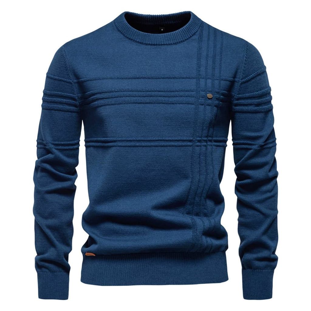Men’s Geometric Ribbed Knit Pullover