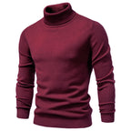 Men’s Slim Fit High Neck Pullover Sweater