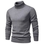 Men’s Slim Fit High Neck Pullover Sweater