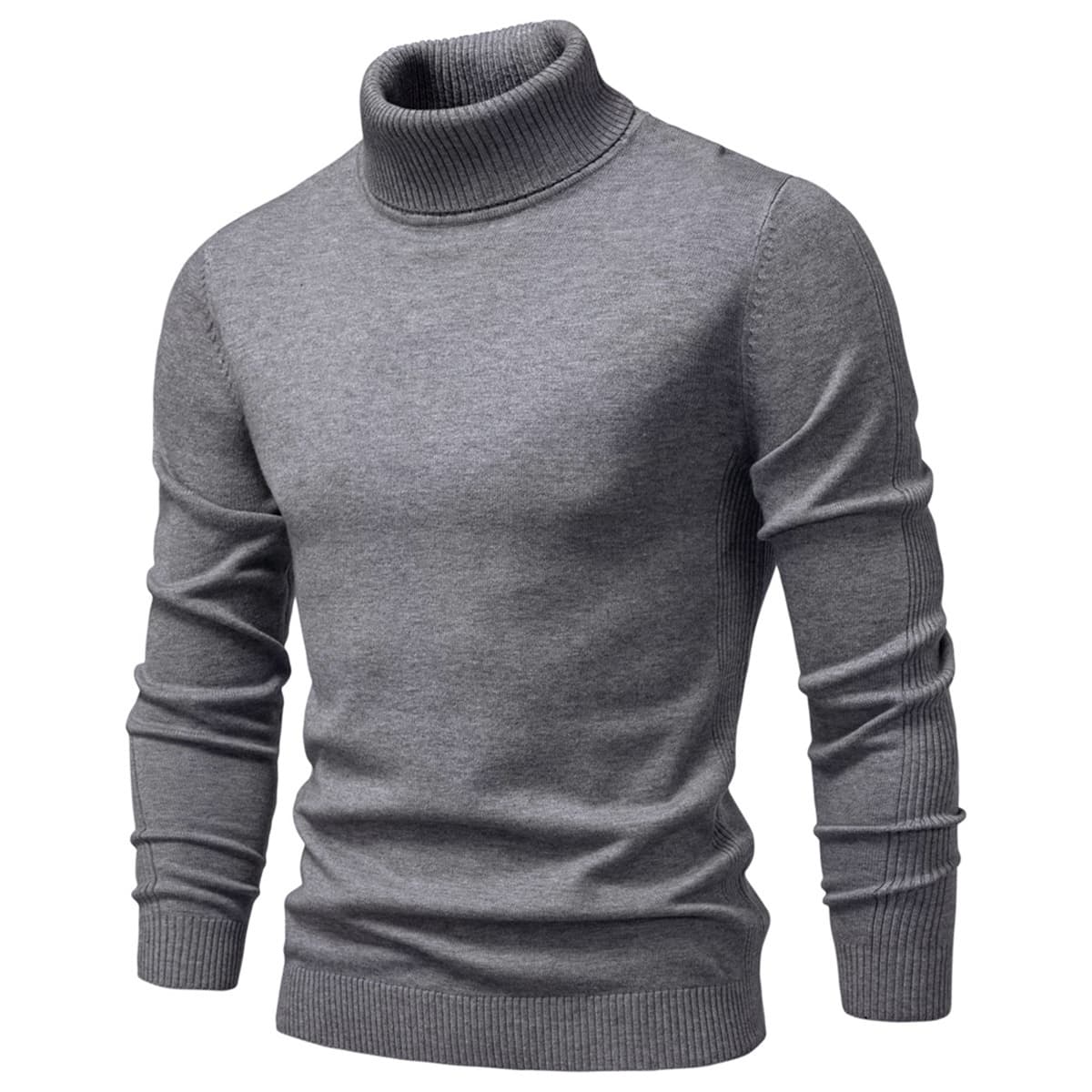 Men’s Slim Fit High Neck Pullover Sweater
