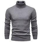 Men’s Slim Fit High Neck Pullover Sweater