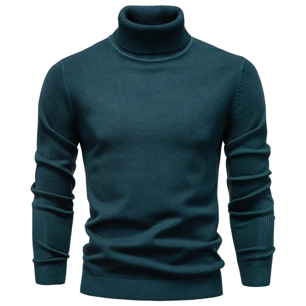 Men’s Slim Fit High Neck Pullover Sweater