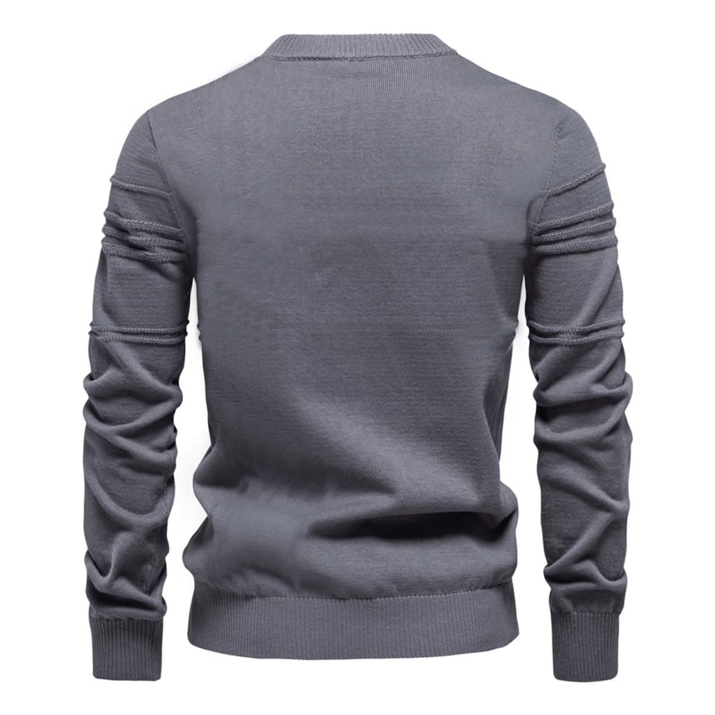 Men’s Geometric Ribbed Knit Pullover