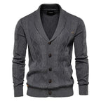 Men’s Argyle Button Front Cardigan Sweater