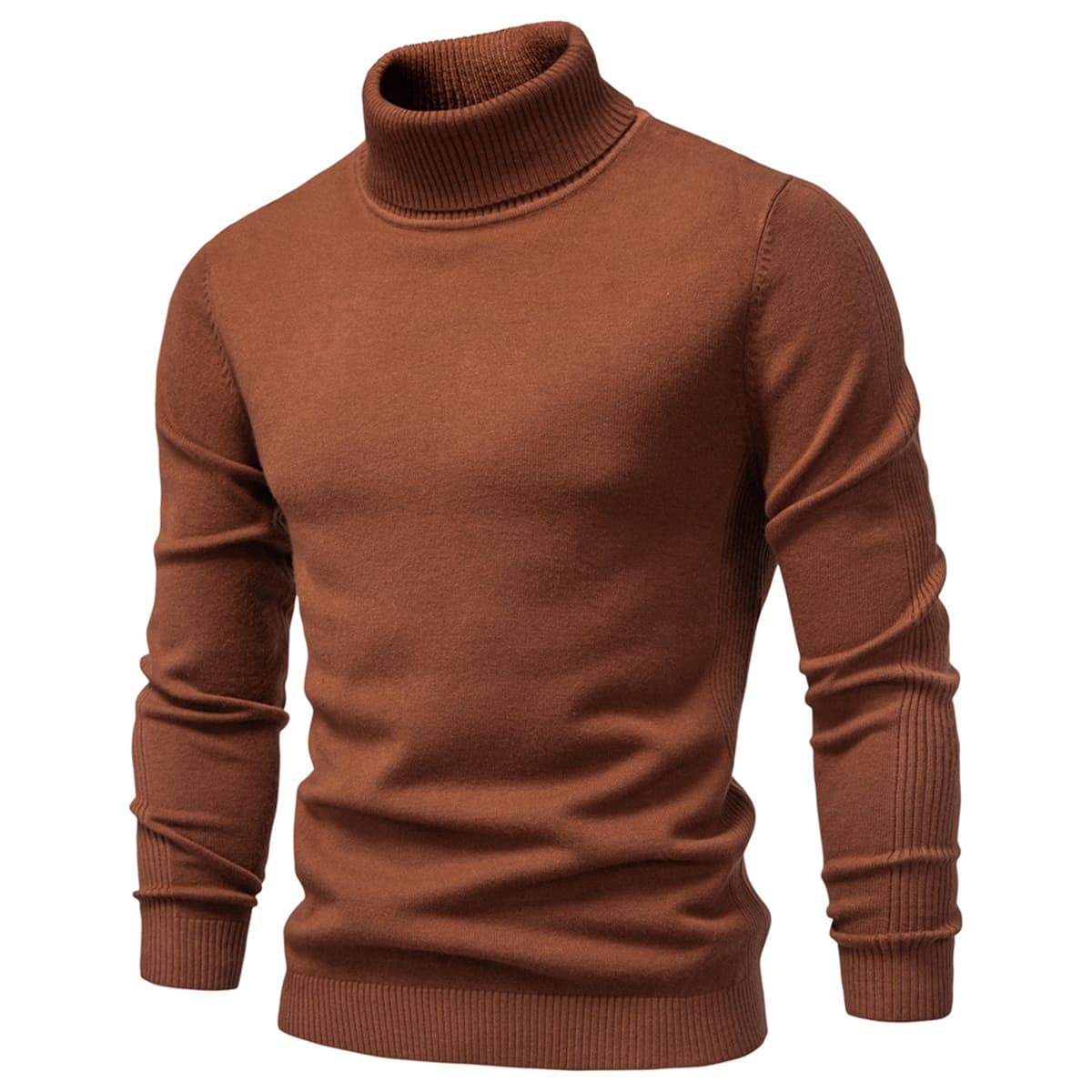 Men’s Slim Fit High Neck Pullover Sweater