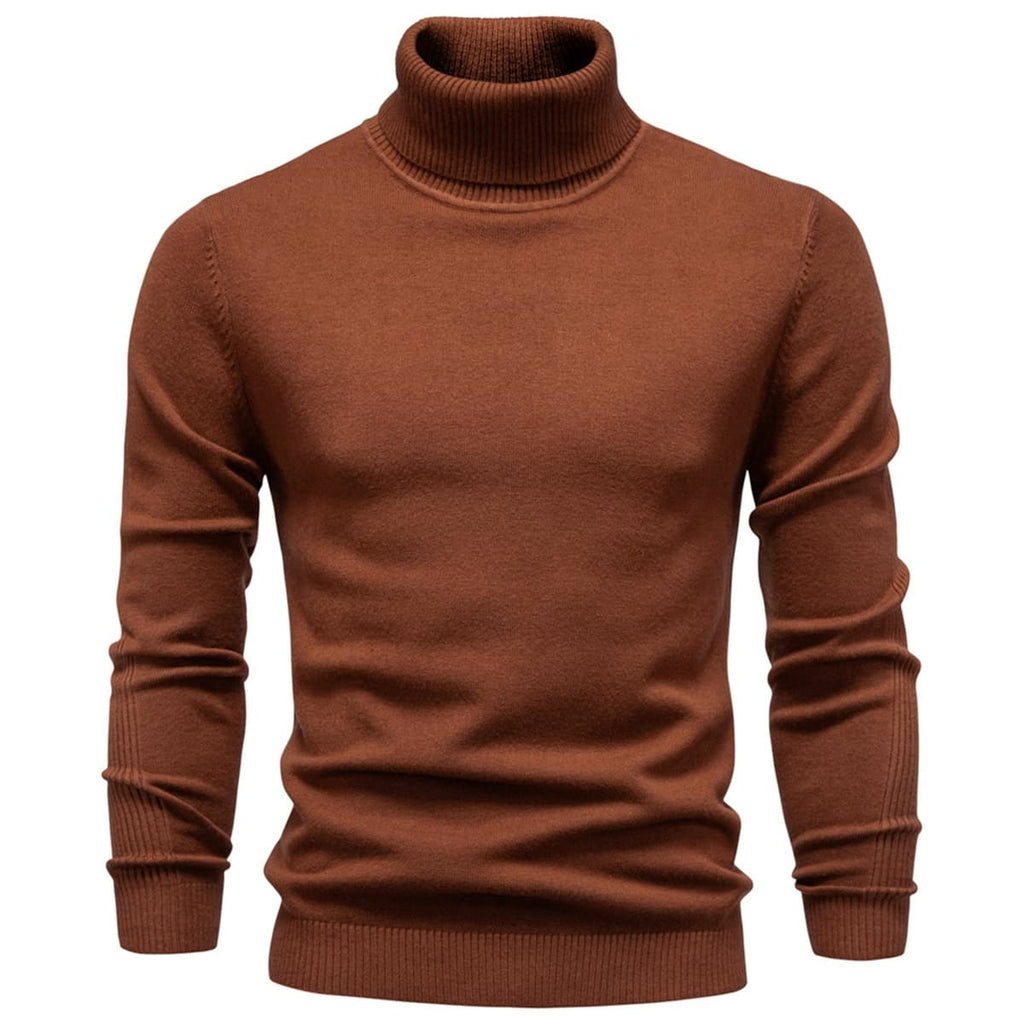 Men’s Slim Fit High Neck Pullover Sweater