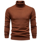 Men’s Slim Fit High Neck Pullover Sweater