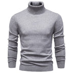 Men’s Slim Fit High Neck Pullover Sweater