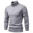 Men’s Slim Fit High Neck Pullover Sweater