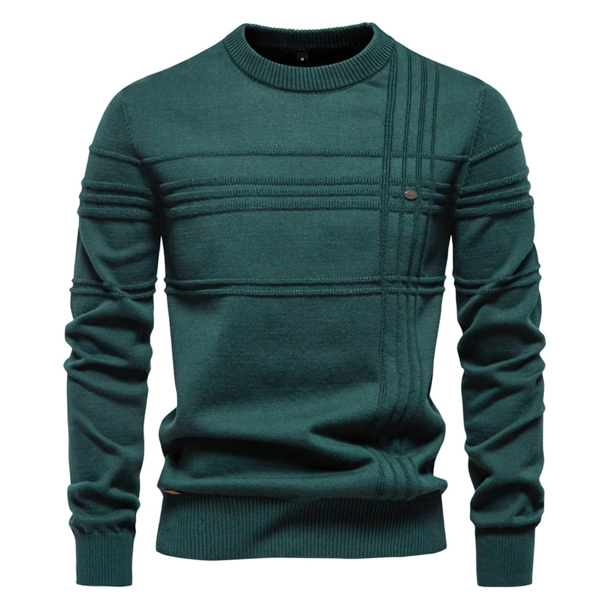 Men’s Geometric Ribbed Knit Pullover
