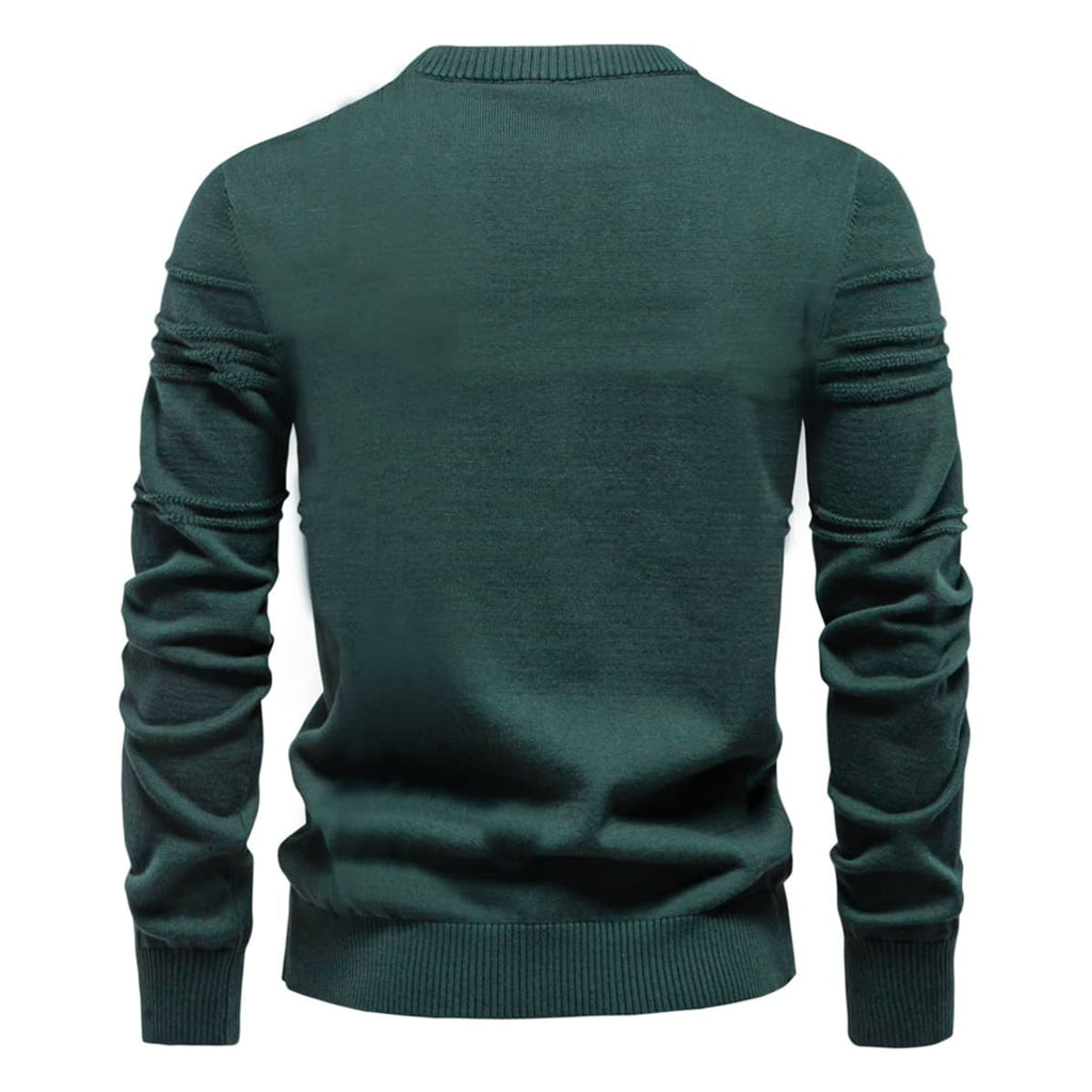 Men’s Geometric Ribbed Knit Pullover