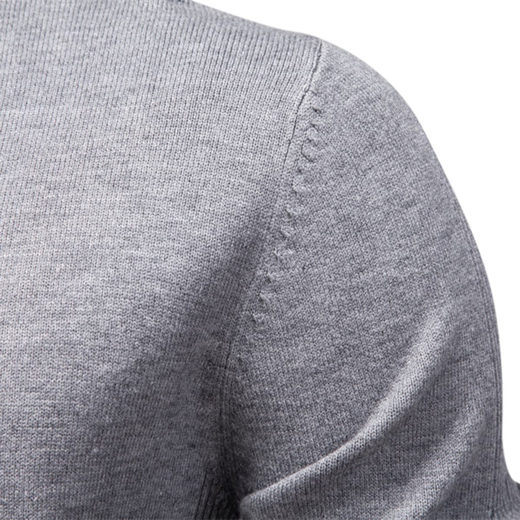 Men’s Slim Fit High Neck Pullover Sweater