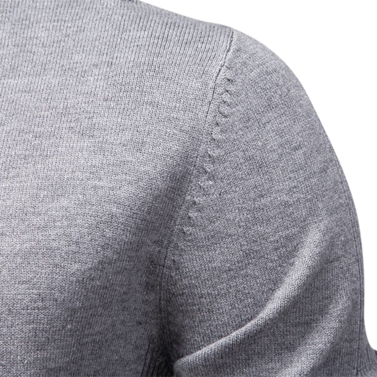 Men’s Slim Fit High Neck Pullover Sweater