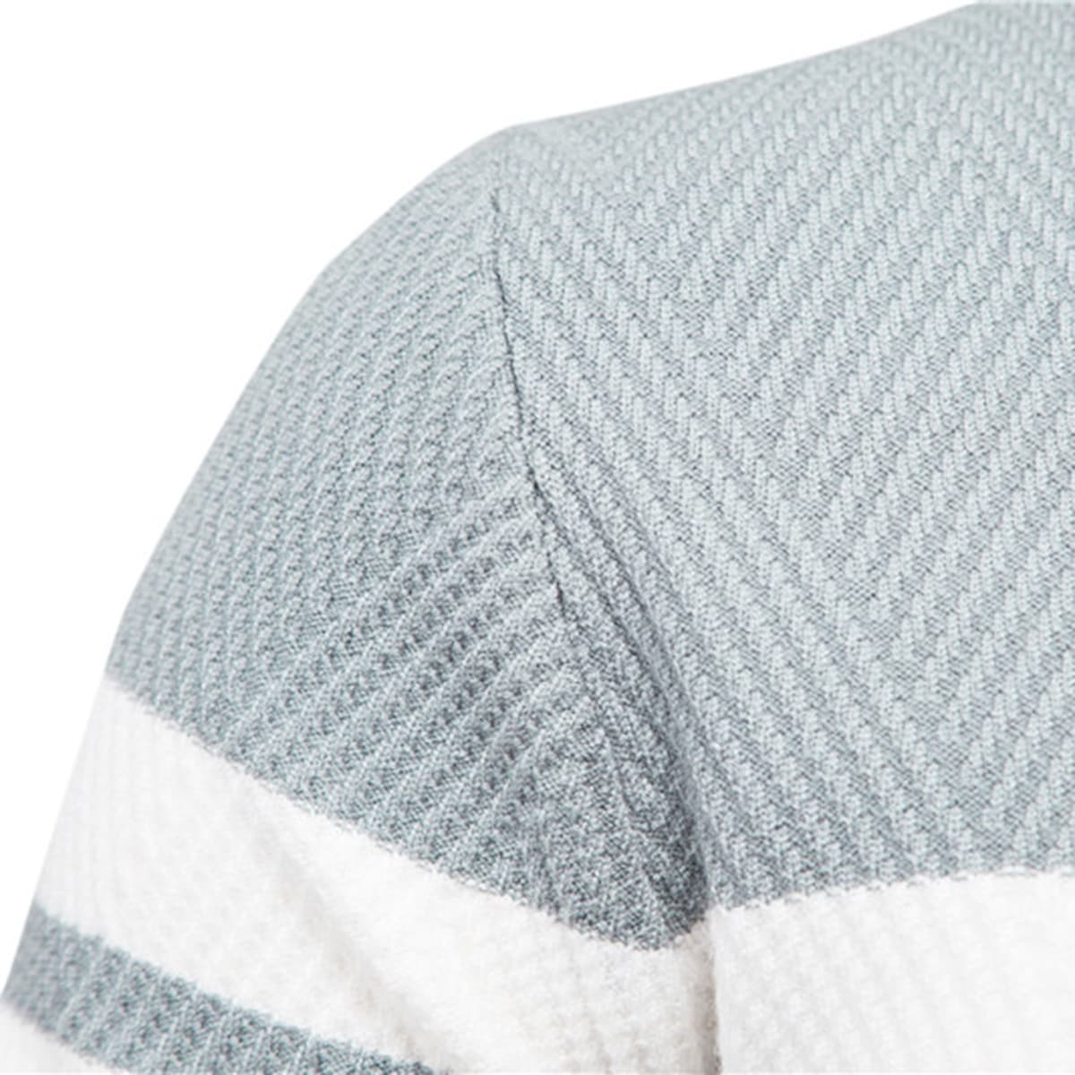Men’s Striped Long Sleeve Knit Pullover Sweater