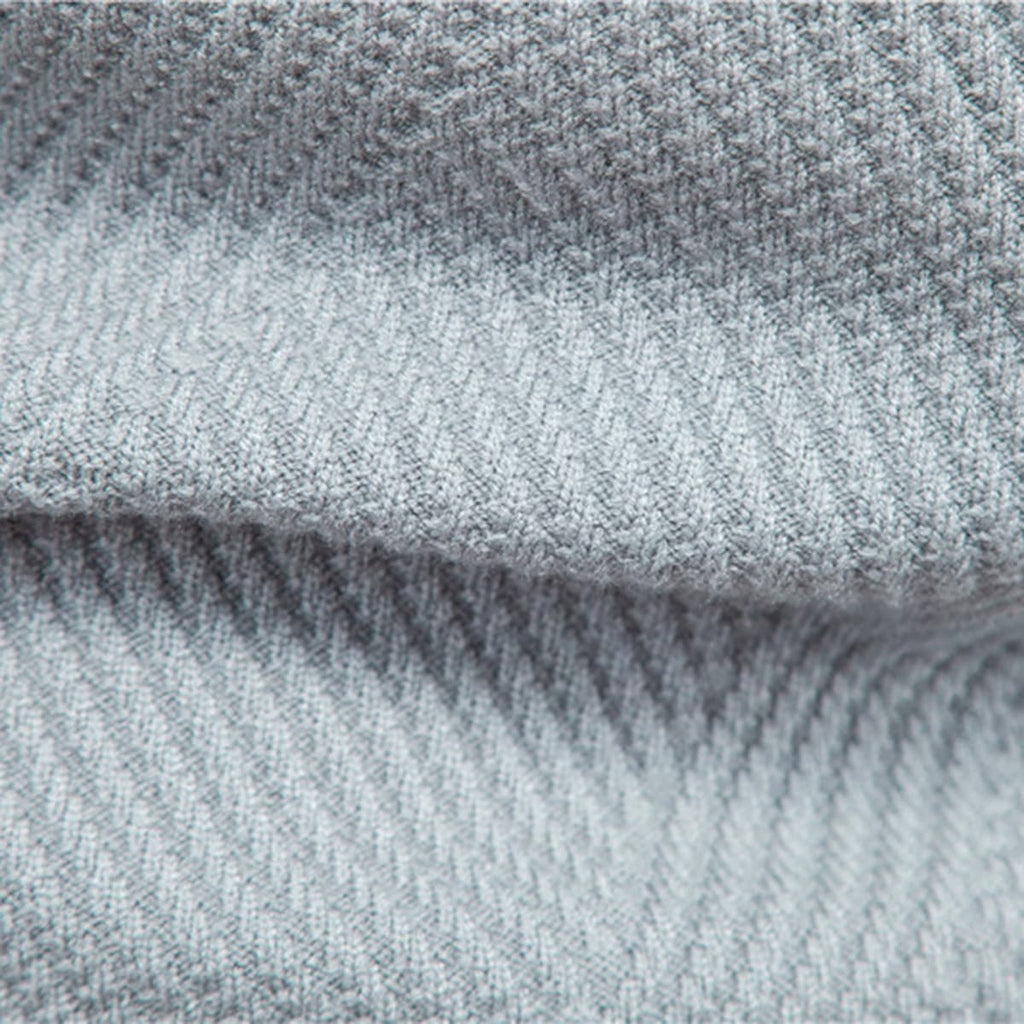 Men’s Striped Long Sleeve Knit Pullover Sweater