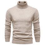 Men’s Slim Fit High Neck Pullover Sweater