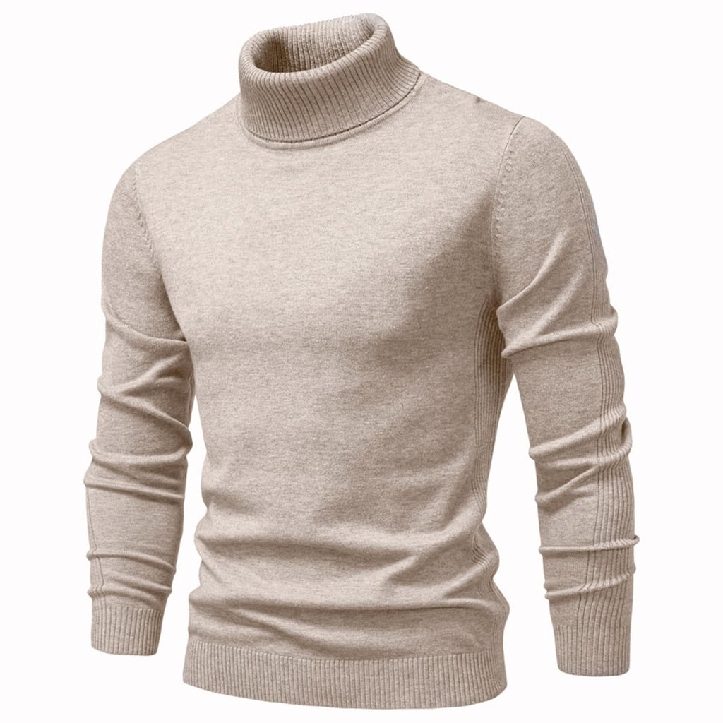 Men’s Slim Fit High Neck Pullover Sweater