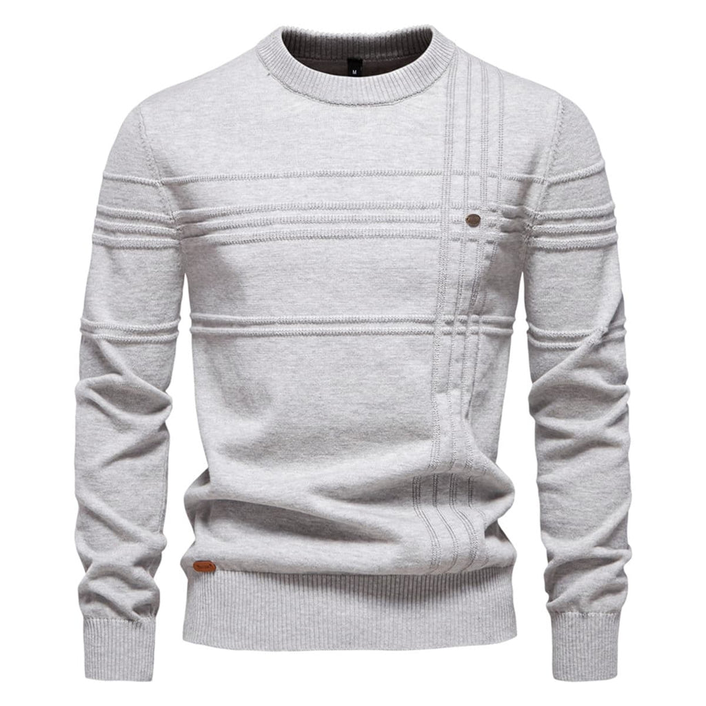 Men’s Geometric Ribbed Knit Pullover