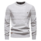 Men’s Geometric Ribbed Knit Pullover